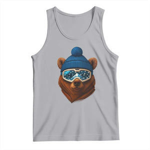Grizzly Bear Snowboard Goggles Skiing Snow Winter Sport Tank Top - Print Your Wear