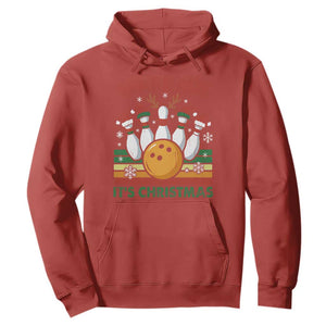 Funny Christmas Bowling Hoodie Spare Me Its Xmas Festive Holiday TS11 Red Print Your Wear