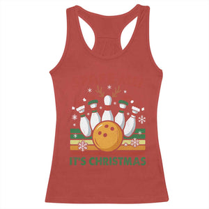 Funny Christmas Bowling Racerback Tank Top Spare Me Its Xmas Festive Holiday TS11 Red Print Your Wear