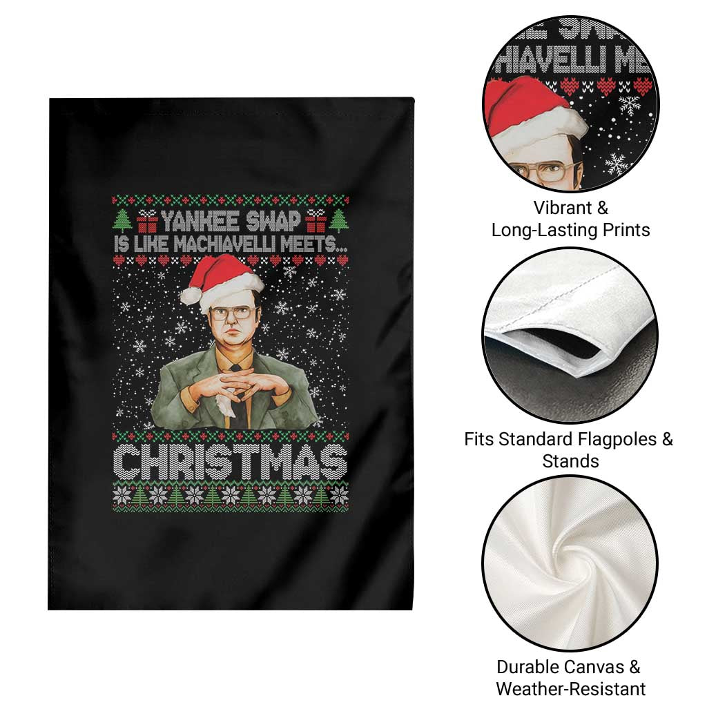 Funny Christmas Office Movie Garden Flag Yankee Swap Is Like Machiavelli Meets Christmas TS11 Print Your Wear