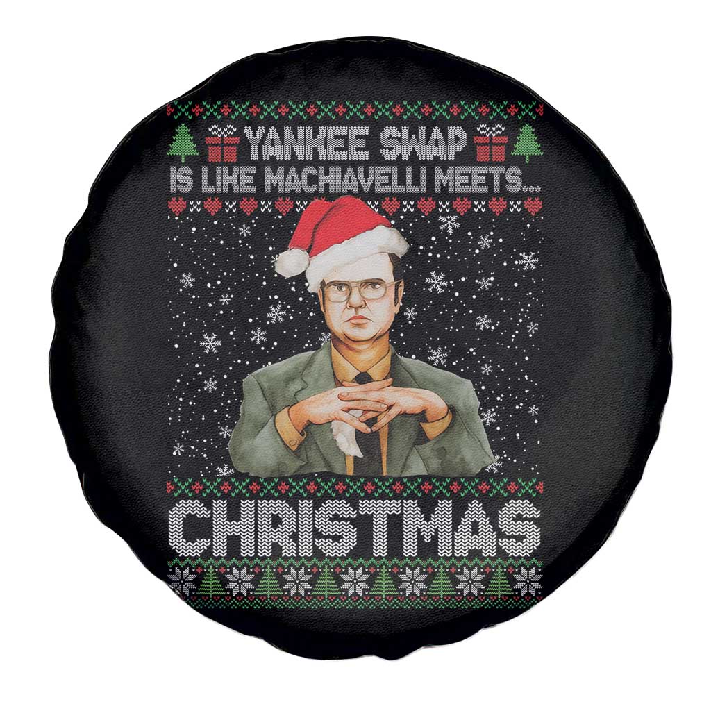 Funny Christmas Office Movie Spare Tire Cover Yankee Swap Is Like Machiavelli Meets Christmas TS11 Print Your Wear
