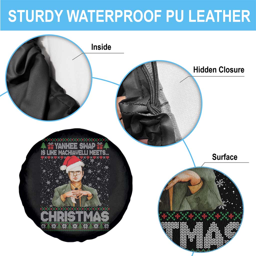 Funny Christmas Office Movie Spare Tire Cover Yankee Swap Is Like Machiavelli Meets Christmas TS11 Print Your Wear
