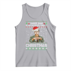 Funny Christmas The Office Movie Tank Top Yankee Swap Is Like Machiavelli Meets Christmas TS11 Athletic Heather Print Your Wear