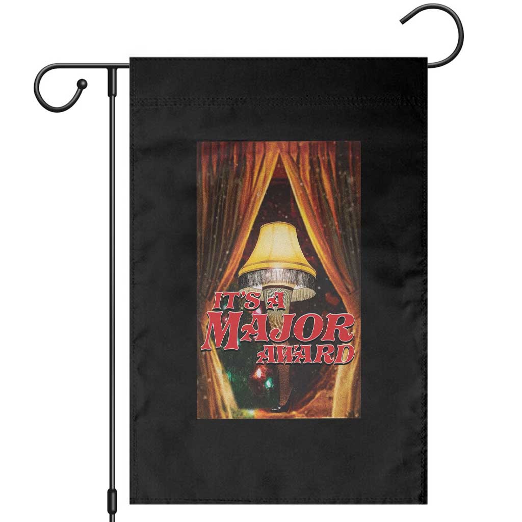 Funny Christmas Movie It Is A Major Award Garden Flag Italian Leg Lamp TS11 Black Print Your Wear