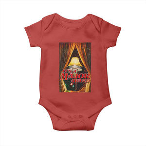 Funny Christmas Movie It Is A Major Award Baby Onesie Italian Leg Lamp TS11 Red Print Your Wear