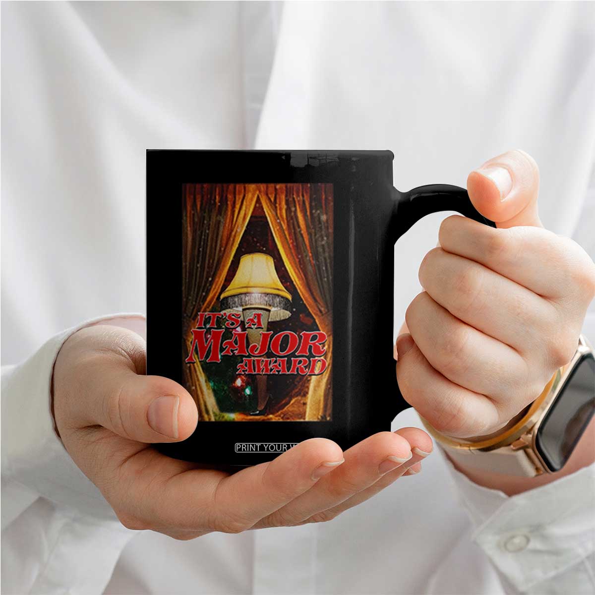 Funny Christmas Movie It Is A Major Award Coffee Mug Italian Leg Lamp TS11 Print Your Wear