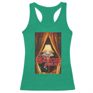 Funny Christmas Movie It Is A Major Award Racerback Tank Top Italian Leg Lamp TS11 Irish Green Print Your Wear