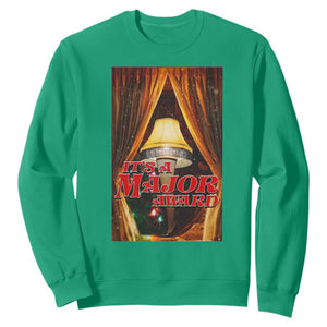 Funny Christmas Movie It Is A Major Award Sweatshirt Italian Leg Lamp TS11 Irish Green Print Your Wear