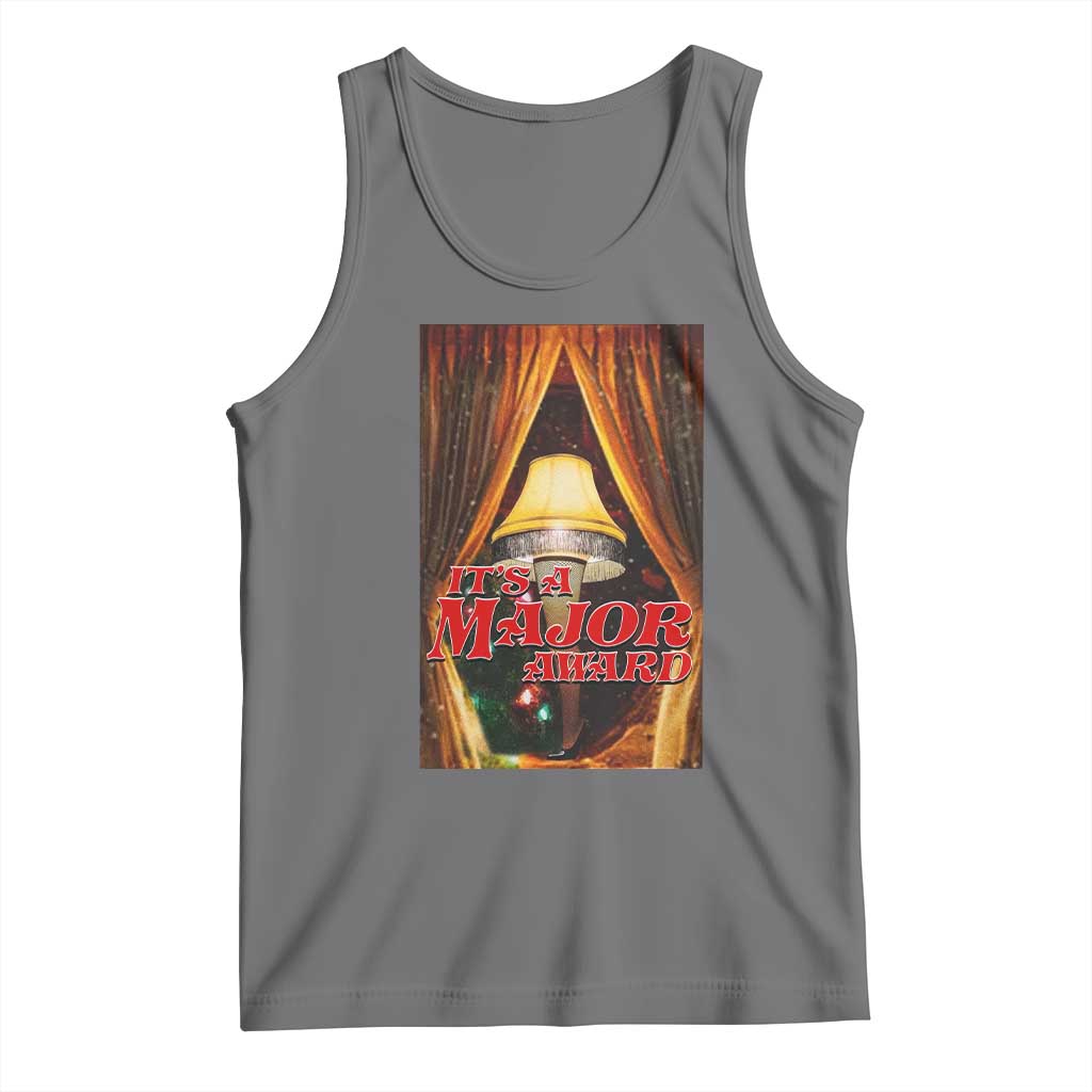 Funny Christmas Movie It Is A Major Award Tank Top Italian Leg Lamp TS11 Black Heather Print Your Wear