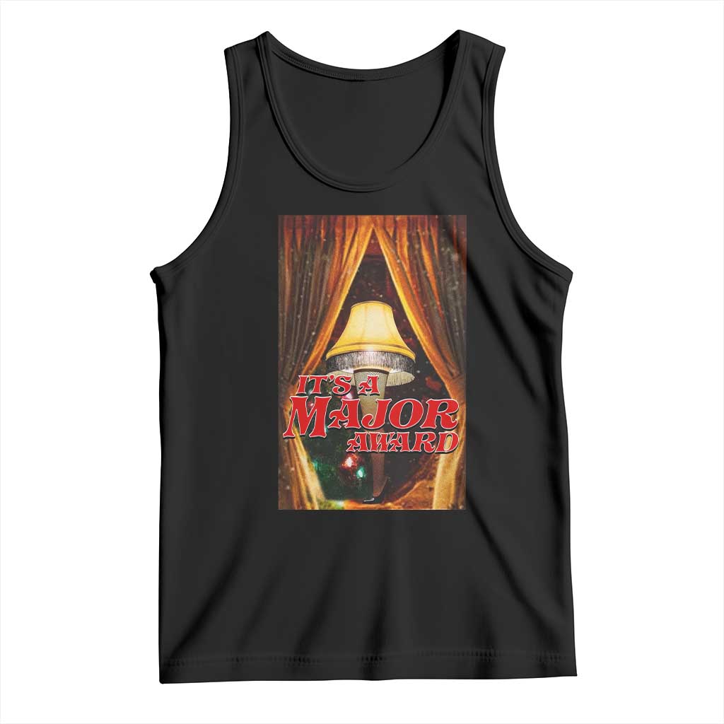 Funny Christmas Movie It Is A Major Award Tank Top Italian Leg Lamp TS11 Black Print Your Wear