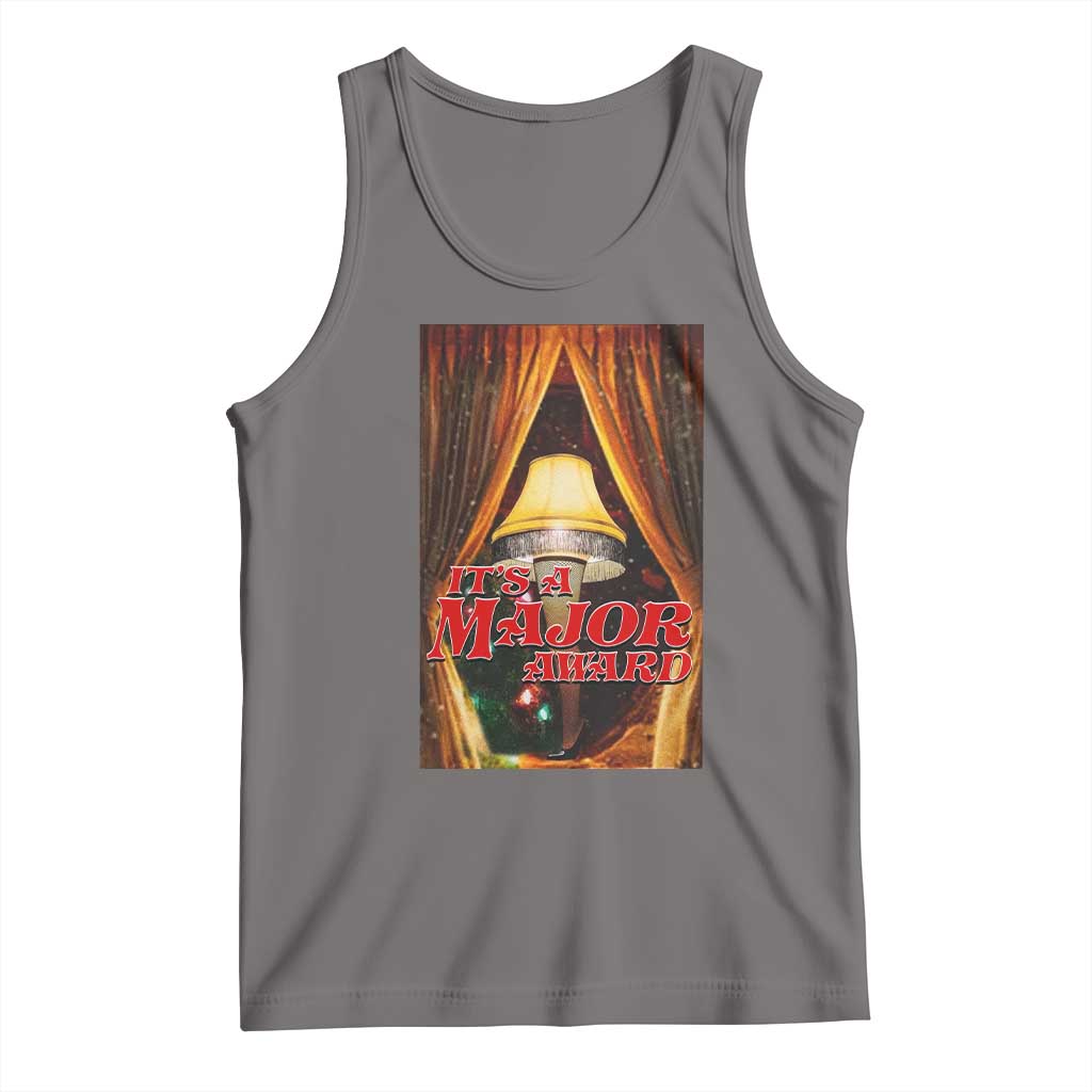 Funny Christmas Movie It Is A Major Award Tank Top Italian Leg Lamp TS11 Deep Heather Print Your Wear