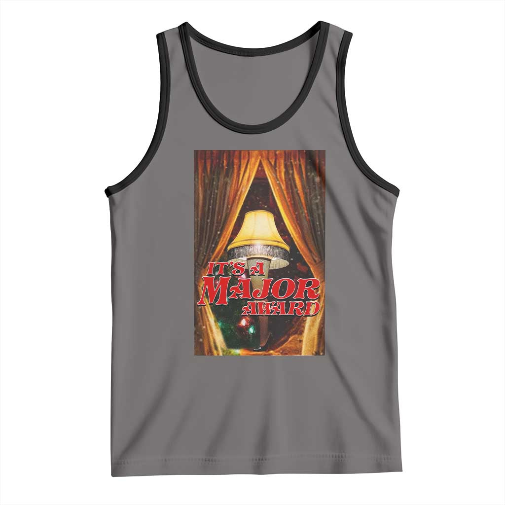 Funny Christmas Movie It Is A Major Award Tank Top Italian Leg Lamp TS11 Deep Heather Black Print Your Wear