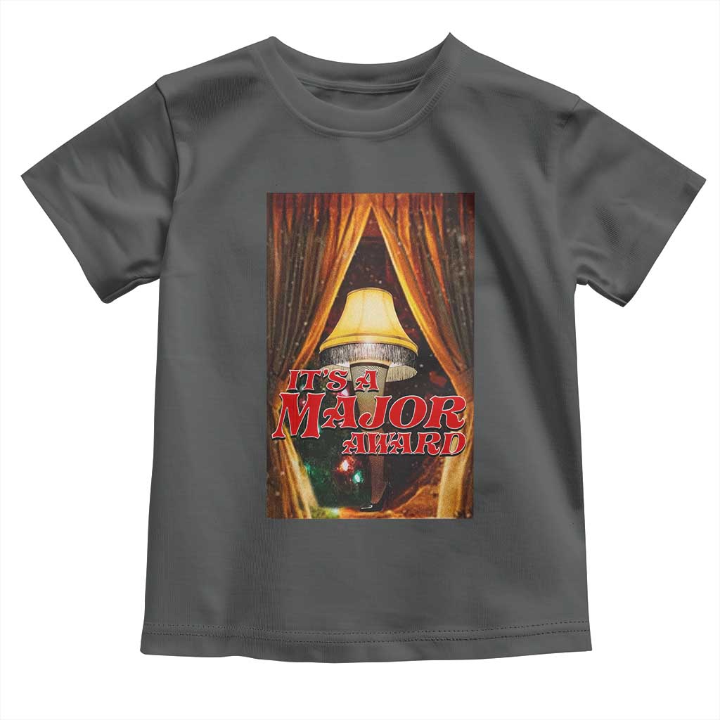 Funny Christmas Movie It Is A Major Award Toddler T Shirt Italian Leg Lamp TS11 Dark Heather Print Your Wear
