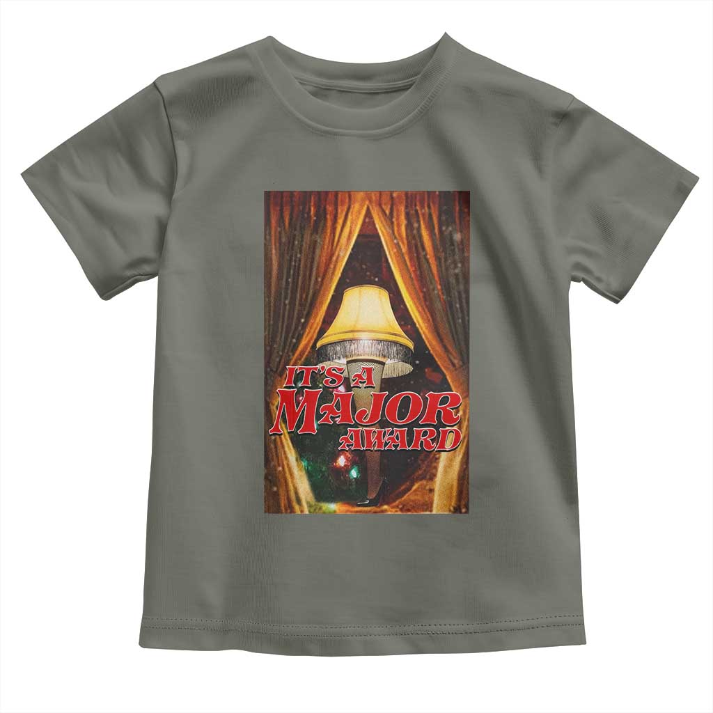 Funny Christmas Movie It Is A Major Award Toddler T Shirt Italian Leg Lamp TS11 Military Green Print Your Wear