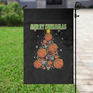 Christmas Basketball Merry Swishmas Garden Flag Basketball Xmas Tree TS11 Print Your Wear