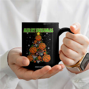 Christmas Basketball Merry Swishmas Coffee Mug Basketball Xmas Tree TS11 Print Your Wear