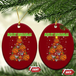 Christmas Basketball Merry Swishmas Ceramic Ornament Basketball Xmas Tree TS11 Print Your Wear