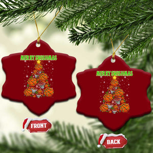 Christmas Basketball Merry Swishmas Ceramic Ornament Basketball Xmas Tree TS11 Print Your Wear
