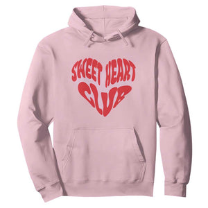 Funny Valentine's Day Sweet Heart Club Hoodie TS11 Light Pink Print Your Wear