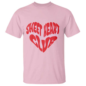Funny Valentine's Day Sweet Heart Club T Shirt TS11 Light Pink Print Your Wear