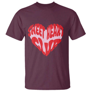 Funny Valentine's Day Sweet Heart Club T Shirt TS11 Maroon Print Your Wear