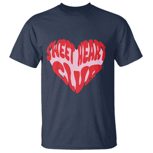 Funny Valentine's Day Sweet Heart Club T Shirt TS11 Navy Print Your Wear