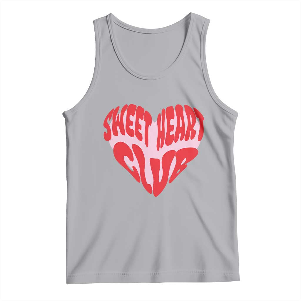 Funny Valentine's Day Sweet Heart Club Tank Top TS11 Athletic Heather Print Your Wear