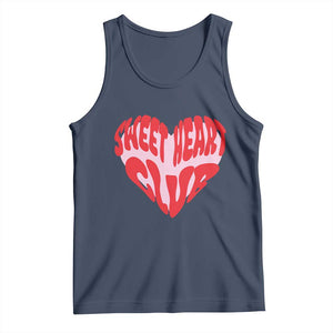 Funny Valentine's Day Sweet Heart Club Tank Top TS11 Navy Print Your Wear