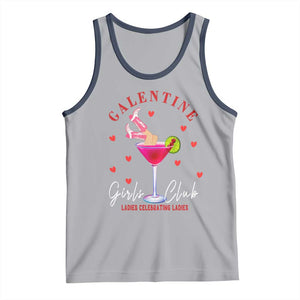 Funny Galentine's Day Tank Top Galentine Girls Club Ladies Celebrating Ladies TS11 Athletic Heather Navy Print Your Wear