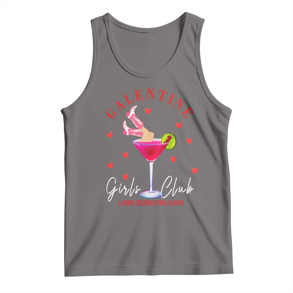 Funny Galentine's Day Tank Top Galentine Girls Club Ladies Celebrating Ladies TS11 Deep Heather Print Your Wear