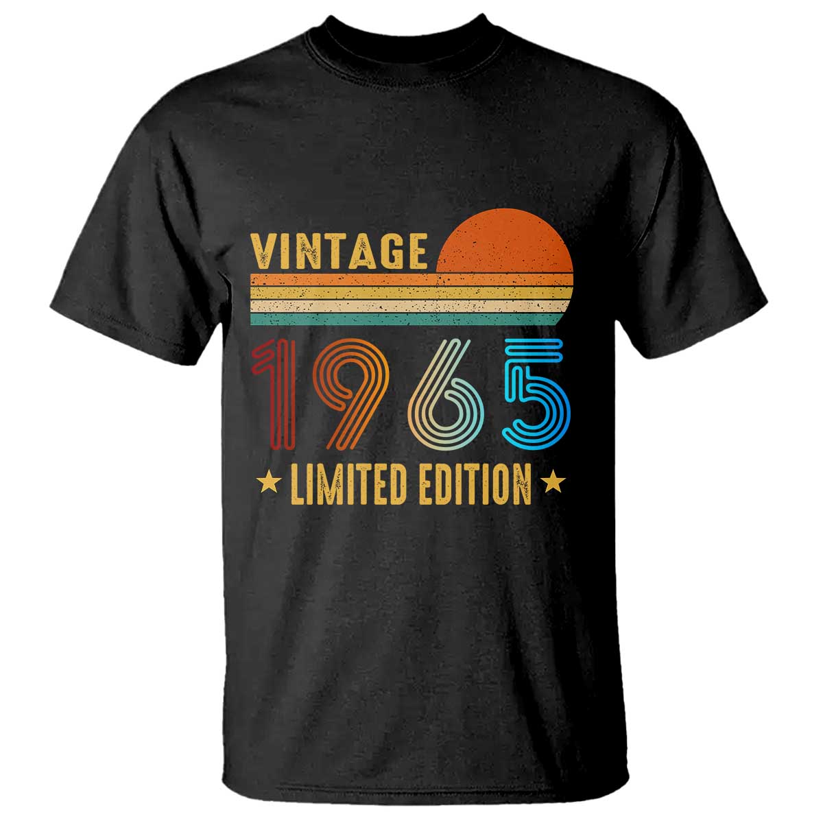 Funny Birthday T Shirt Vintage 1965 Limited Edition Bday Party TS11 Black Print Your Wear