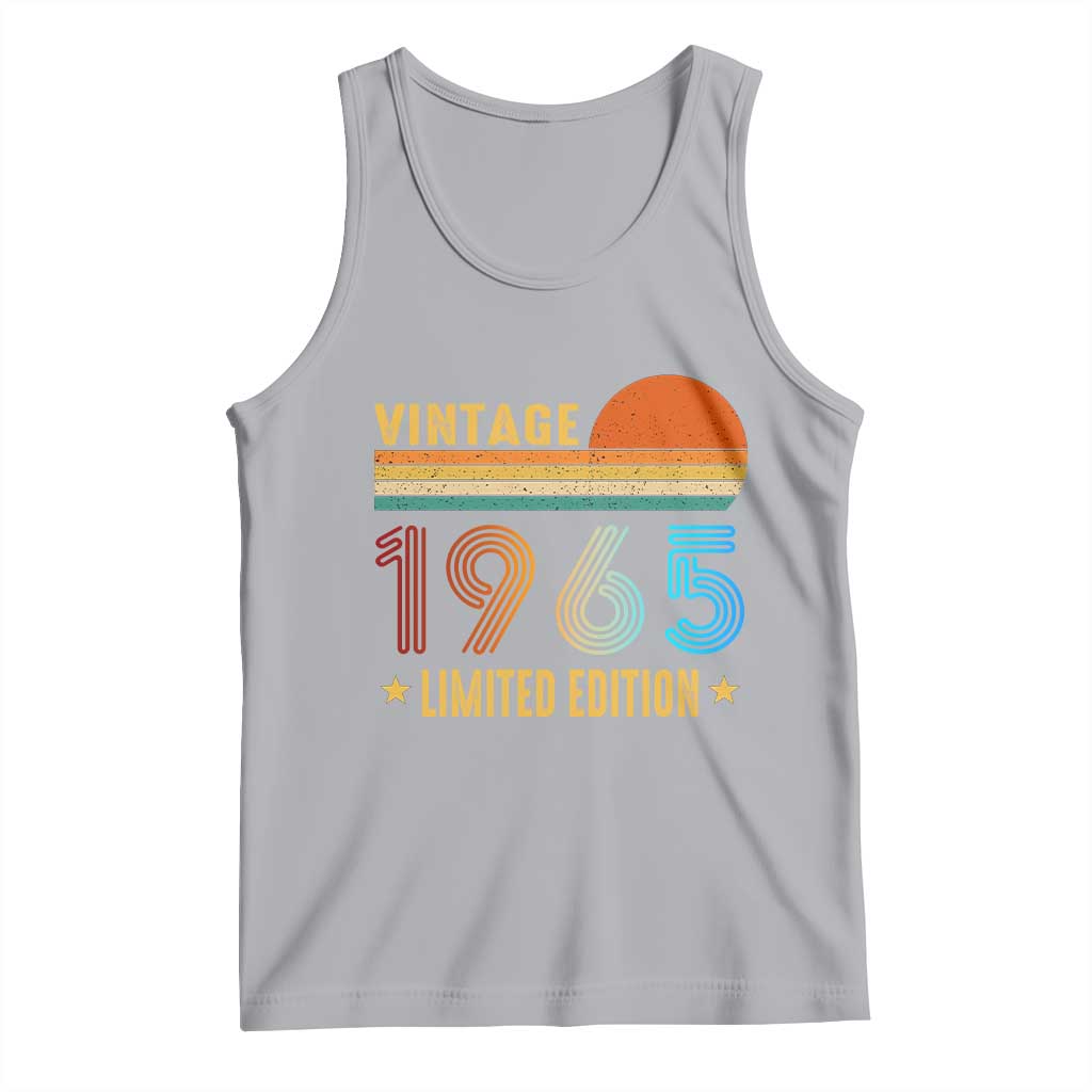 Funny Birthday Tank Top Vintage 1965 Limited Edition Bday Party TS11 Athletic Heather Print Your Wear