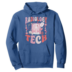 Funny Radiology Tech Valentine's Day Hoodie Rad Tech Nurse Xray Hearts TS11 Royal Blue Print Your Wear