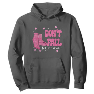 Funny Fall Physical Therapy Valentine's Day Hoodie Don't Fall For Me Fall Prevention Nurse TS11 Dark Heather Print Your Wear