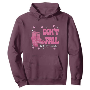 Funny Fall Physical Therapy Valentine's Day Hoodie Don't Fall For Me Fall Prevention Nurse TS11 Maroon Print Your Wear