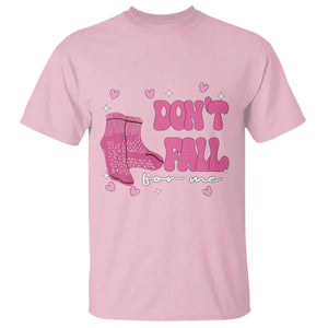 Funny Fall Physical Therapy Valentine's Day T Shirt Don't Fall For Me Fall Prevention Nurse TS11 Light Pink Print Your Wear