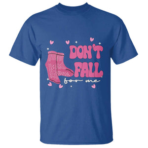 Funny Fall Physical Therapy Valentine's Day T Shirt Don't Fall For Me Fall Prevention Nurse TS11 Royal Blue Print Your Wear