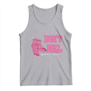 Funny Fall Physical Therapy Valentine's Day Tank Top Don't Fall For Me Fall Prevention Nurse TS11 Athletic Heather Print Your Wear