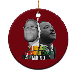 Martin Luther King Malcolm X Ceramic Ornament A Dreamer A Revolutionary Black Leaders TS11 1pc Red Print Your Wear