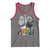 Martin Luther King Malcolm X Tank Top A Dreamer A Revolutionary Black Leaders TS11 Deep Heather Red Print Your Wear