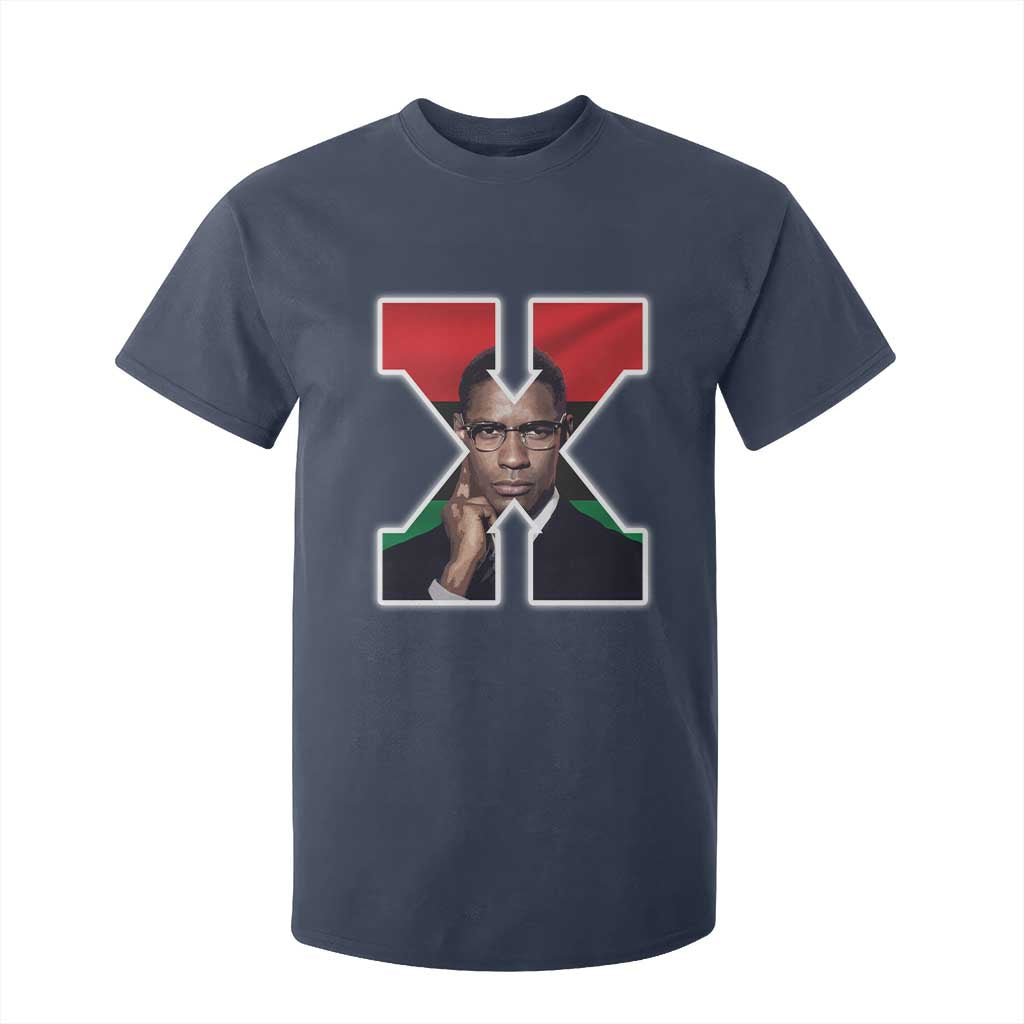 Malcolm X Black History Month Black Liberation Flag T Shirt For Kid TS11 Navy Print Your Wear