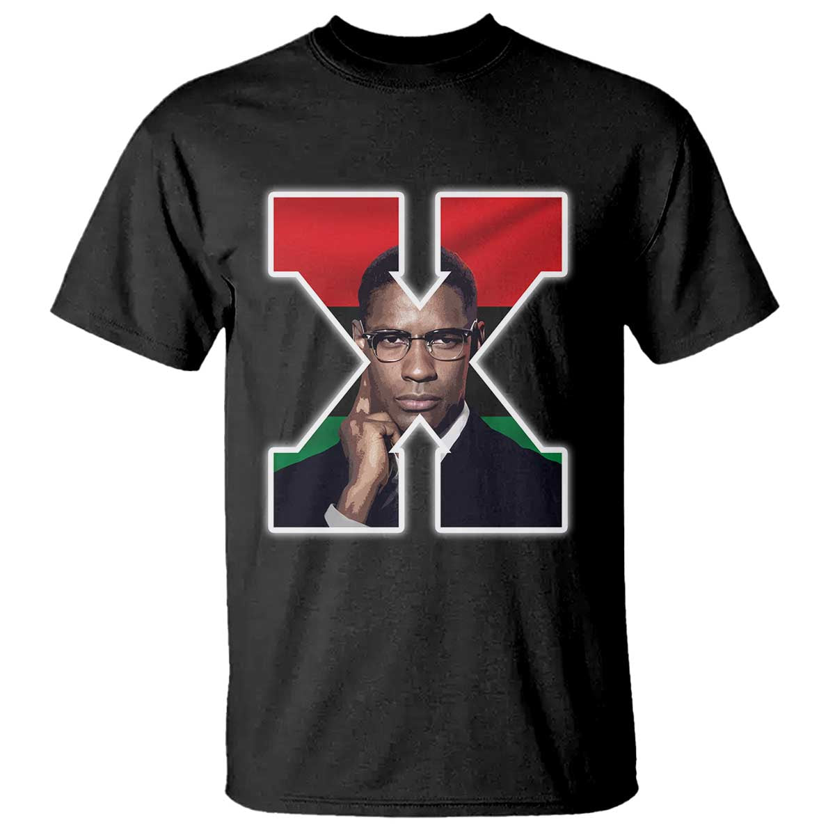 Malcolm X Black History Month Black Liberation Flag T Shirt TS11 Black Print Your Wear