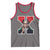 Malcolm X Black History Month Black Liberation Flag Tank Top TS11 Deep Heather Red Print Your Wear