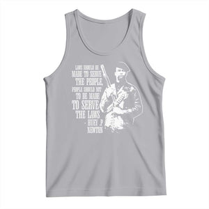 Huey P.Newton Quote Tank Top People Should Not To Be Made To Serve The Laws Black History Month TS11 Athletic Heather Print Your Wear