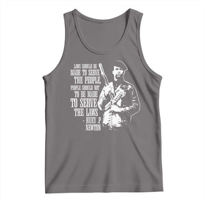 Huey P.Newton Quote Tank Top People Should Not To Be Made To Serve The Laws Black History Month TS11 Deep Heather Print Your Wear