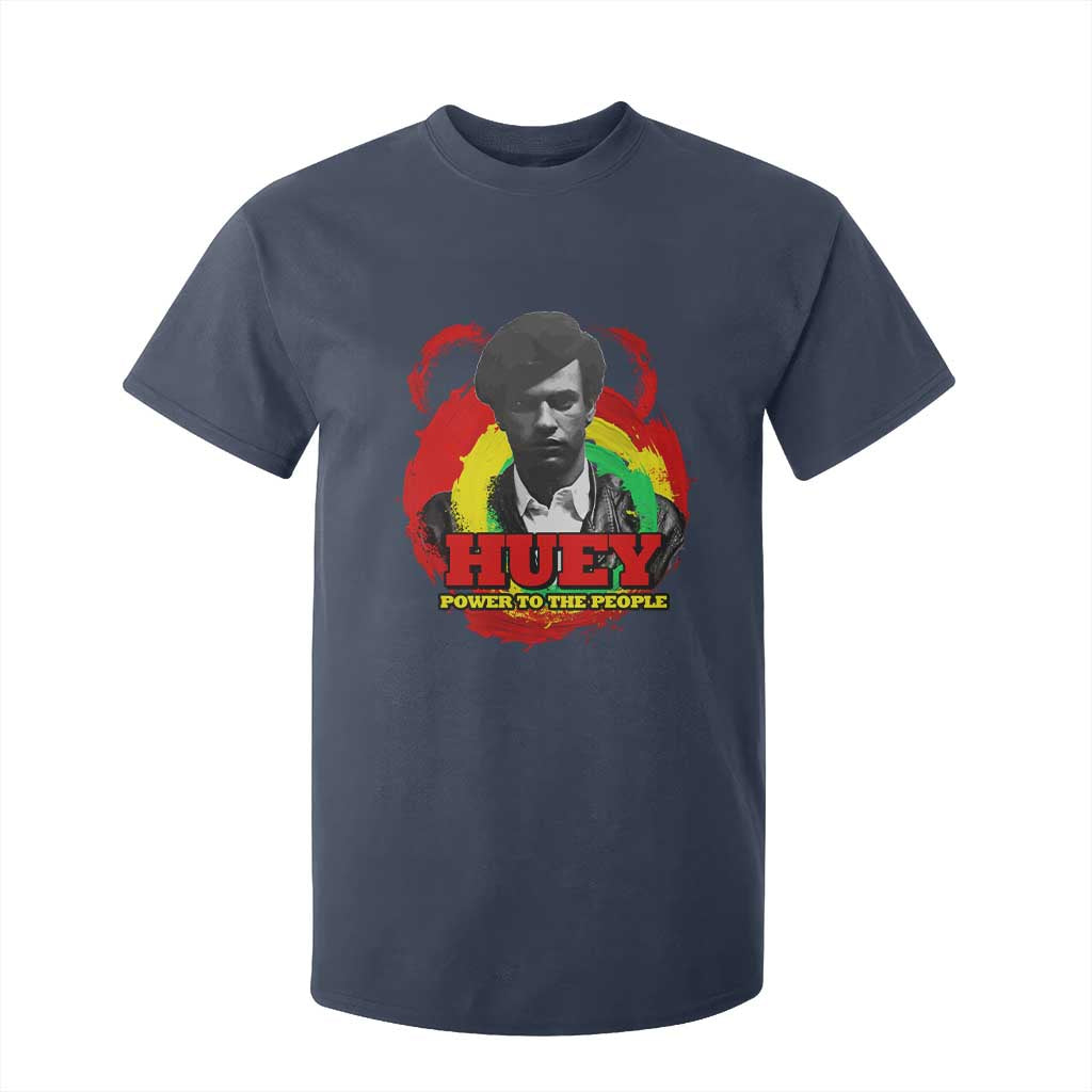 Huey P Newton T Shirt For Kid Power To The People Black History Month TS11 Navy Print Your Wear