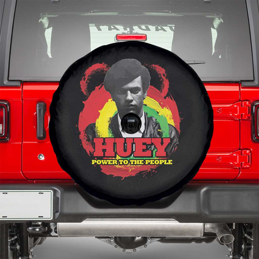 Huey P Newton Spare Tire Cover Power To The People Black History Month TS11 Black Print Your Wear