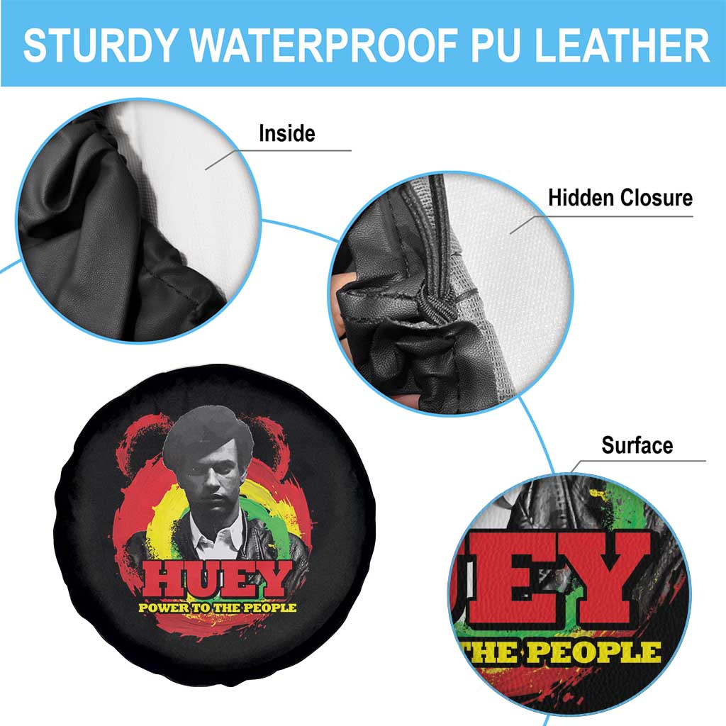 Huey P Newton Spare Tire Cover Power To The People Black History Month TS11 Print Your Wear