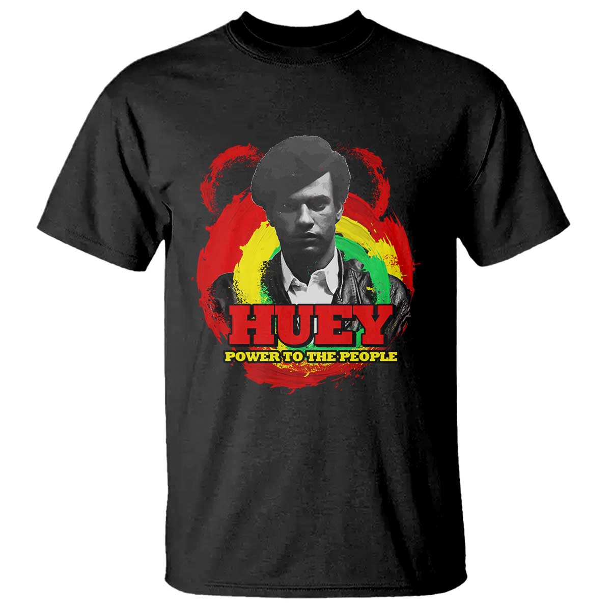 Huey P Newton T Shirt Power To The People Black History Month TS11 Black Print Your Wear
