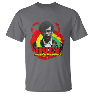 Huey P Newton T Shirt Power To The People Black History Month TS11 Charcoal Print Your Wear